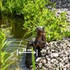 esotec Wasserspeier Froschpaar + Solar Teichpumpe Produktbild-Vorschau 3