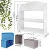 ONVAYA® Kinder Bücherregal Finn | Weiß / Blau | Kinderregal Produktbild-Vorschau 2