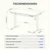 FlexiSpot Q3 Scrivania regolabile elettricamente in altezza Anteprima dell’immagine prodotto 10