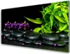 Acrylglasbilder 100x50 Wandbild Druck Kerze Steine Blätter Produktbild-Vorschau 1
