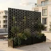 Cloison « Aaskis » avec jardinière à roulettes en acier, Voir les images du produit 6