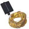 LED Solar Lichterkette Juteseil - 100 warmweiße LED - L: 5m Produktbild-Vorschau 5