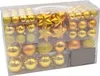 115er Set Gold Weihnachtskugeln mit Spitze Produktbild-Vorschau 2