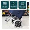 VOUNOT® Aluminium Einkaufstrolley Treppensteiger, Trolly Produktbild-Vorschau 5