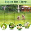 Ikodm Teichzaun 5-teilig Grün aus Metall, Steckzaun für Produktbild-Vorschau 5