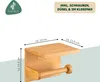 eluno Toilettenpapierhalter mit Ablage aus Bambus, zum Produktbild-Vorschau 7
