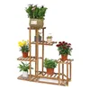 FATIVO Pflanzenregal Holz Mehrstöckig: 96x95x25cm Produktbild-Vorschau 1