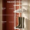 Vertikales Schuhregal, 12-Stöckig, Platzsparend, Weiß | Produktbild-Vorschau 3
