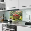 Küchenrückwand Spritzschutz Glas mit Motiv Korb mit roten Produktbild-Vorschau 2