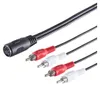 DIN Kabel-5-pol. Buchse/ 4 Cinchstecker 0,2m Produktbild-Vorschau 2