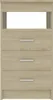 vidaXL Credenza con cassetti in rovere Sonoma 40x50x76 cm Anteprima dell’immagine prodotto 4