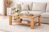 Sofatisch Kernbuche Couchtisch mit Rollen 115x70 #4289 Produktbild-Vorschau 3