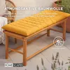 HOMESCAPES 3er polštář na lavici žlutý 100% bavlna Náhled obrázku produktu 5