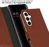 Selencia Bibliothèque en cuir véritable pour le Samsung Voir les images du produit 4