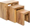 Three nesting tables made of wood. Produktbild-Vorschau