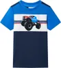 Kinder-T-Shirt Blau und Marineblau 128 Produktbild-Vorschau 1