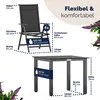 CASARIA® Gartenmöbel Set 4 Stühle mit WPC Tisch 80x80cm Produktbild-Vorschau 7