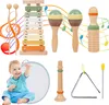 OKWISH Percussion Instrumente Holz, Orff Set 6-teilig, Orff Produktbild-Vorschau 5