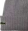 Lacoste Mütze aus Gerippter Wolle Uni Grau, Grösse:OSFA Produktbild-Vorschau 2