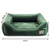 Premium Hundebett Velvet Blau – 63x55x19 cm | Weiches Sofa Produktbild-Vorschau 10