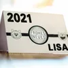 A greeting card with the year 2021 and the text "FROHES NEUES" (Happy New Year) and the name "LISA". Produktbild-Vorschau