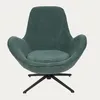 HOMLA Drehsessel LUNAIRE in TEDDY BOUCLÉ Stoff grün Produktbild-Vorschau 3