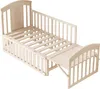 Merax Lit bébé 60x(120-160)cm, Rallongeable Lit à barreaux, Voir les images du produit 11
