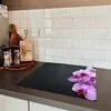 KitchenYeah© Herdabdeckplatte Orchidee - Blumen - Rosa - Produktbild-Vorschau 5