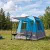 vidaXL Partyzelt 4 Personen Blau 185T Polyester mit Produktbild-Vorschau 2
