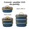 3patrový Bento lunch box 2000 ml – nepropustná a mikrovlnce Náhled obrázku produktu 3
