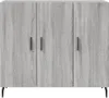 The Living Store Sideboard Grau Sonoma 90x34x80 cm Produktbild-Vorschau 6