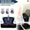 A marketing image for an orthopedic seat cushion, showing its features and benefits with diagrams and text. Produktbild-Vorschau