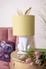 Stolní lampa Clayre & Eef Rabbit Ø 20x43 cm Bílá žlutá Náhled obrázku produktu 5
