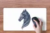 MuchoWow® Mauspad Mousepad Pferd - Aquarell - Blau - Produktbild-Vorschau 2