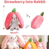 Hase Kuscheltier Plüschtiere Erdbeer Osterhase Plüsch Produktbild-Vorschau 2