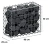 Gabione 50 cm x 40 cm x 20 cm (L x H x T), Maschenweite 5 Produktbild-Vorschau 4