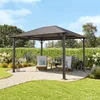 TOOLPORT Gazebo da Giardino 3x3,65 m Tetto Hardtop in Anteprima dell’immagine prodotto 3