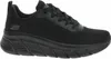 A black Skechers sneaker is shown from the side against a white background. Anteprima dell’immagine prodotto