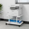 PUNCIA 2-schrichte Druckertisch mit Rollen 60 x 50 cm Produktbild-Vorschau 1