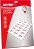 Kores Universal Etiketten 105 x 42,3 mm weiß 350 Etiketten Produktbild-Vorschau 1
