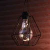 LED Solar Hängeleuchte eckig - Laterne - 3 warmweiße LED - Produktbild-Vorschau 3