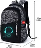 Schulrucksäcke Rucksack-Set Anime Leuchtender USB Jungen Produktbild-Vorschau 9
