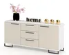 Kommode mit Schubladen Fernsehschrank HANA 3S Weiß Produktbild-Vorschau 1