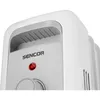 A close-up shot of the top part of a white SENCOR electric oil radiator. Anteprima dell’immagine prodotto
