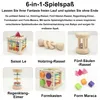 Montessori-Spielzeug für Kinder, Holz-Sortierwürfel mit 8 Produktbild-Vorschau 1