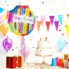 XXL Piñata Happy Birthday zum Befüllen – Bunte Produktbild-Vorschau 3