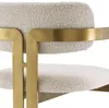 Casa Padrino Luxus Barstuhl Creme / Messing 53 x 44,5 x H. Produktbild-Vorschau 5