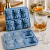 Eiswürfelform 3D Hochlandrind, 6 Fächer, Silikon, flexibel Productafbeelding-voorbeeld