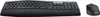 A black keyboard and mouse set on a white background. Produktbild-Vorschau
