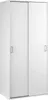 Cindy - Armoire 2 Portes, 78x175h cm Blanc, Porte-manteaux Voir les images du produit 1
